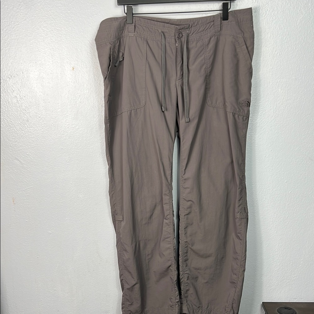 The North Face Gray Ripstop Outdoor Drawstring Waist Pants 16 Short